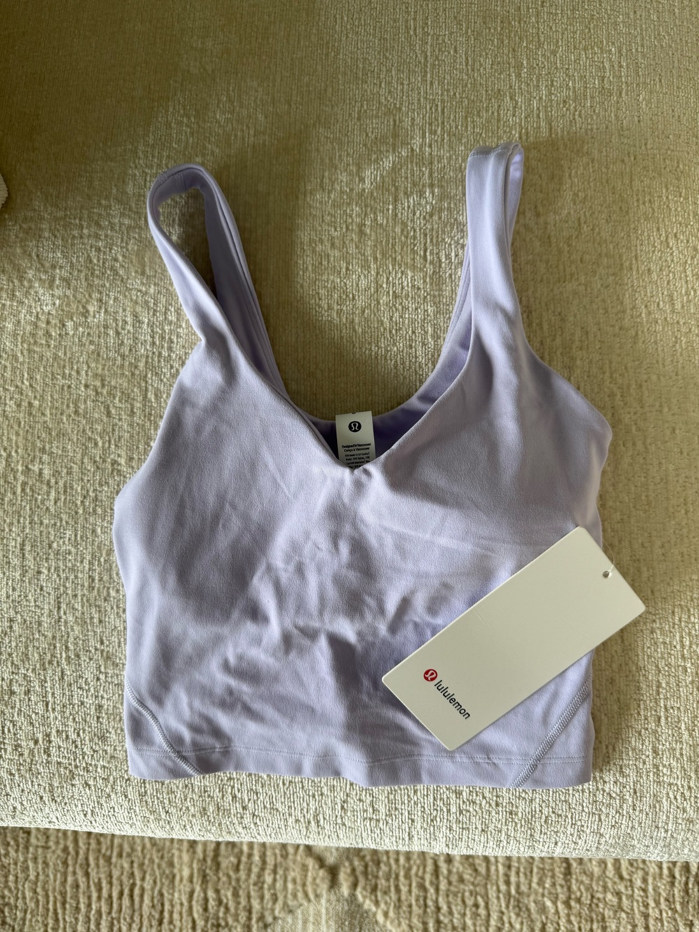 BNWT Lululemon Align Tank, lilac lavender purple size 0